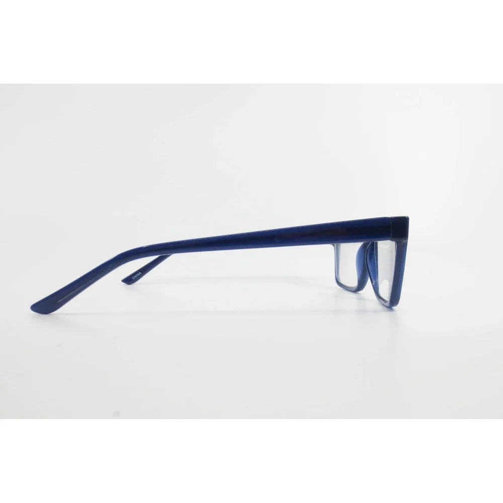Modern Navy Blue Rectangular Eyeglass Frames MP 6103 BL 54-16-140 Full Rim Mens